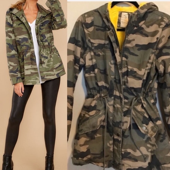 CI SONO | Anorak Camo Coat Jacket Fur - Picture 2 of 4